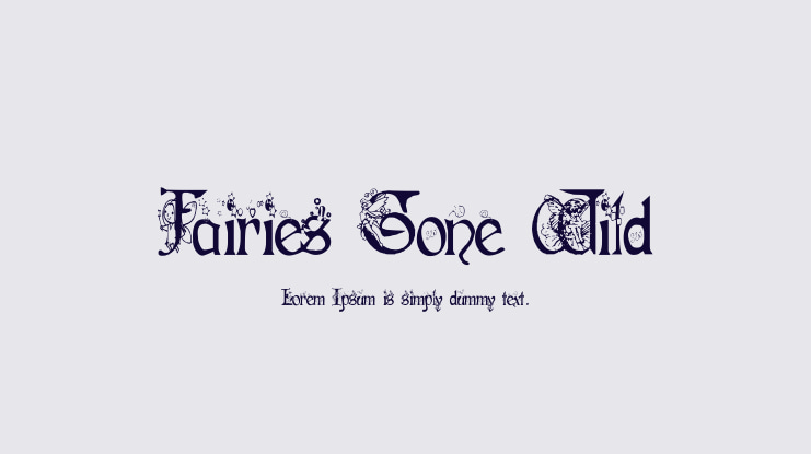 Fairies Gone Wild Font Family