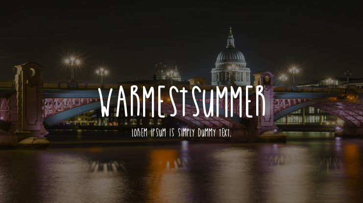 WarmestSummer Font