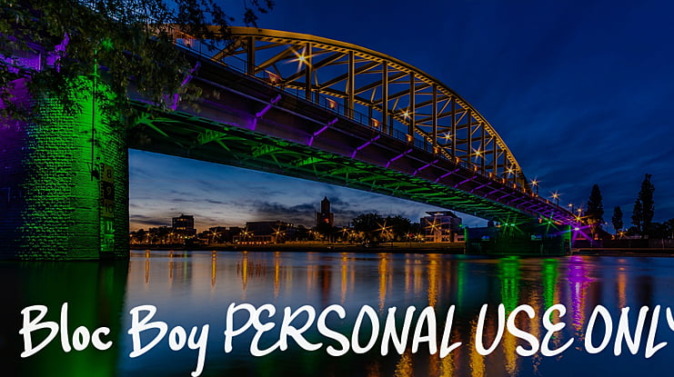 Bloc Boy PERSONAL USE ONLY Font