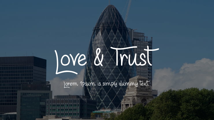 Love & Trust Font Family