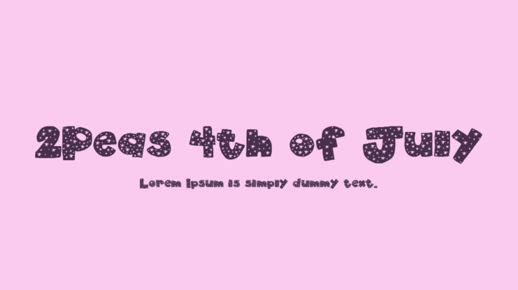 2Peas 4th of July Font