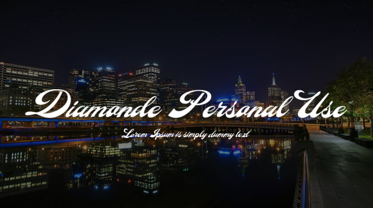 Diamonde Personal Use Font