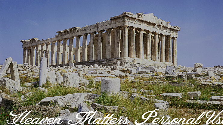 Heaven Matters Personal Use Font