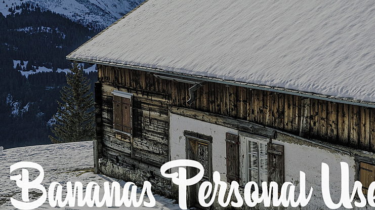 Bananas Personal Use Font