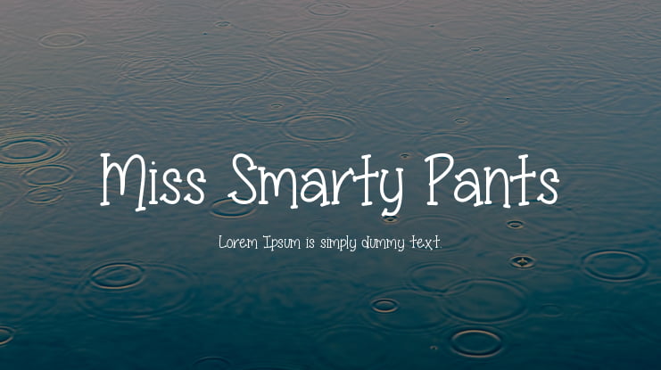 Miss Smarty Pants Font Family