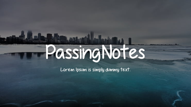 PassingNotes Font