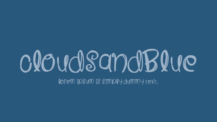 CloudsAndBlue Font