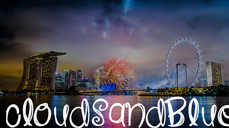 CloudsAndBlue Font