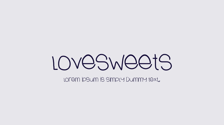 LoveSweets Font