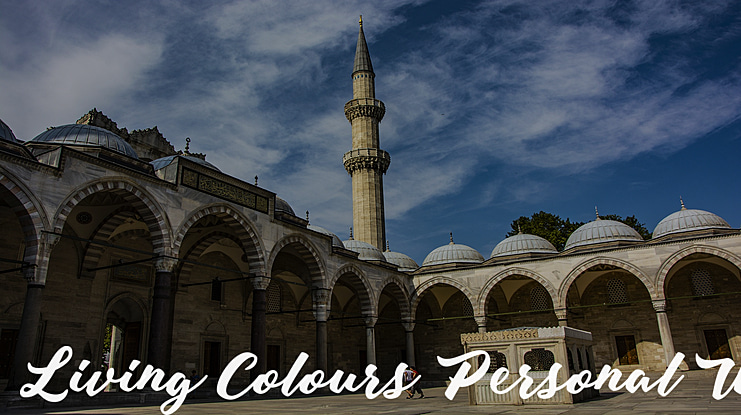 Living Colours Personal Use Font