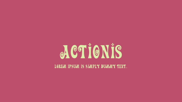 ActionIs Font