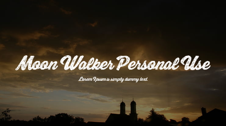 Moon Walker Personal Use Font