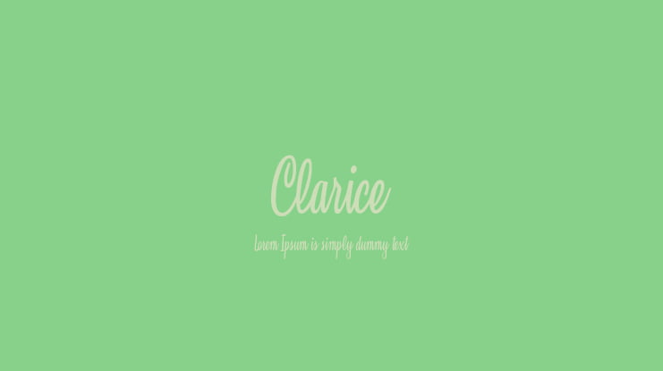 Clarice Font Family