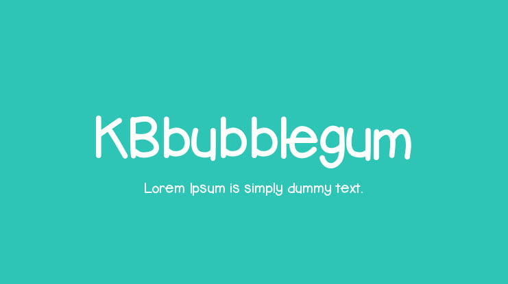 KBbubblegum Font
