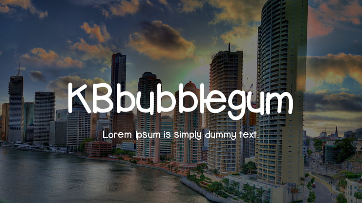 KBbubblegum Font