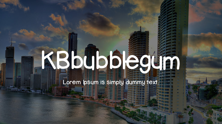 KBbubblegum Font