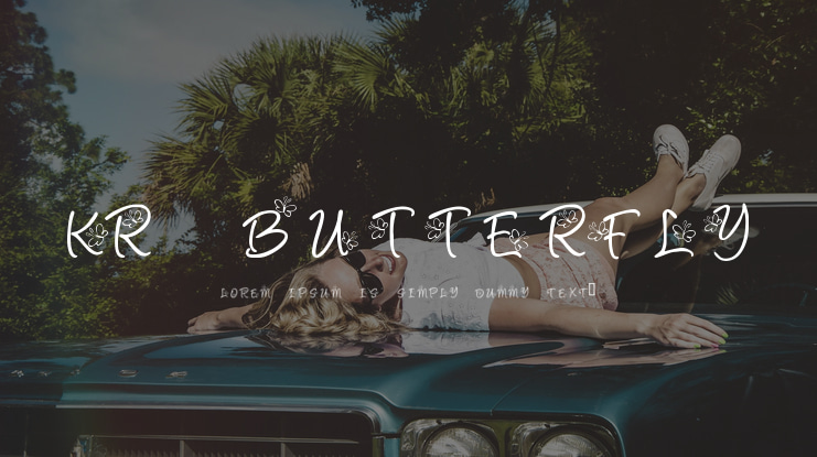 KR Butterfly Font