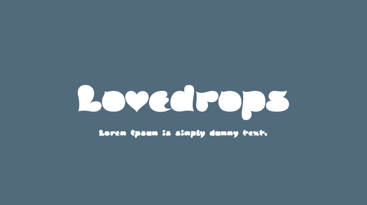 Lovedrops Font