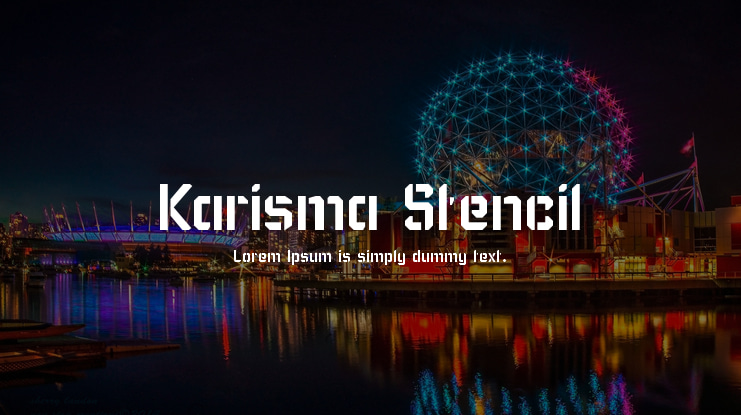 Karisma Stencil Font Family