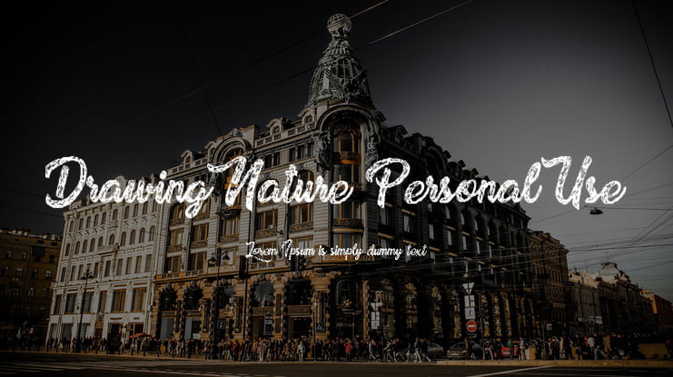 Drawing Nature Personal Use Font