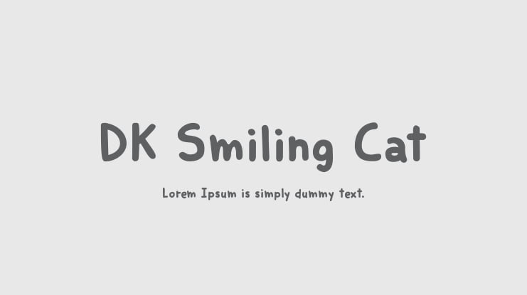 DK Smiling Cat Font