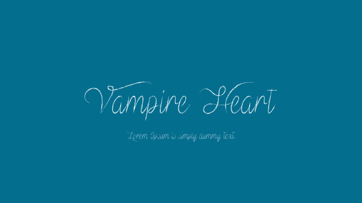 Vampire Heart Font