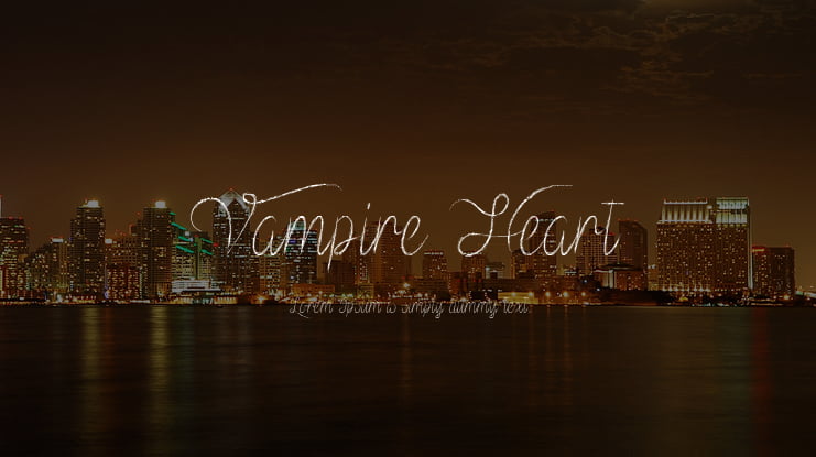 Vampire Heart Font