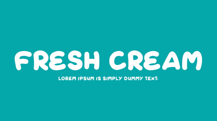 Fresh Cream Font Family