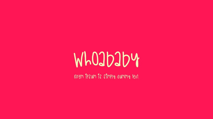 WhoaBaby Font