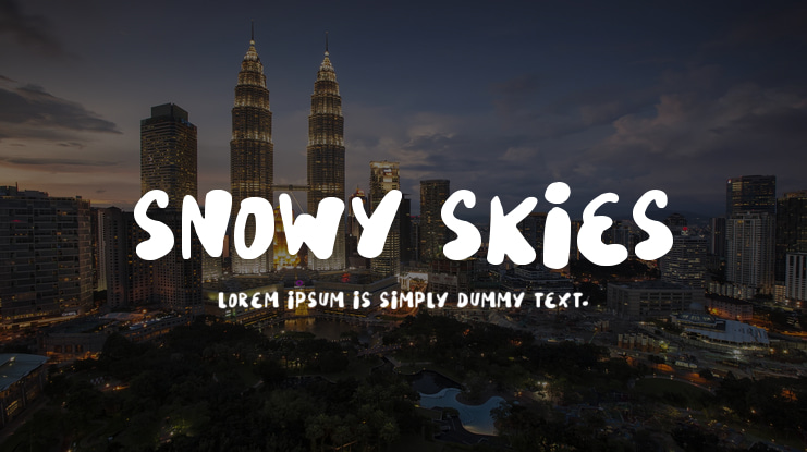 Snowy Skies Font Family