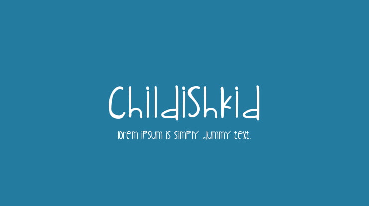 ChildishKid Font