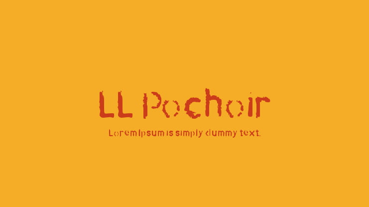 LL Pochoir Font