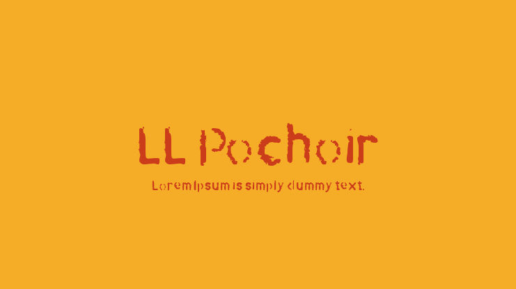 LL Pochoir Font