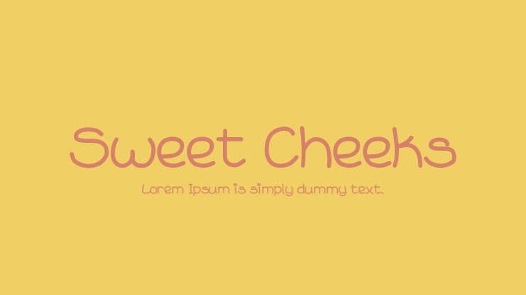 Sweet Cheeks Font