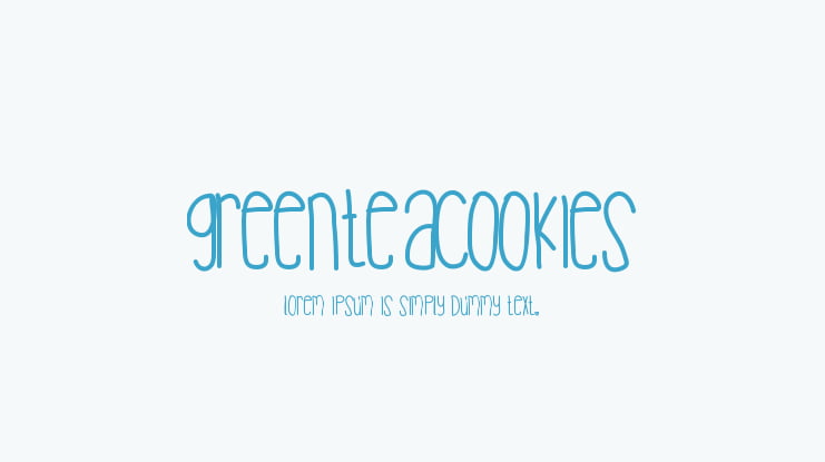 Greenteacookies Font