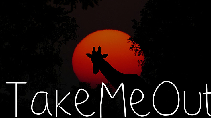 TakeMeOut Font