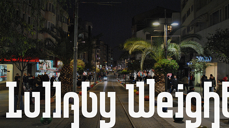 Lullaby Weight Font