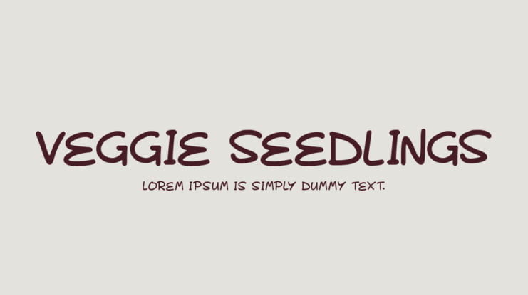 Veggie Seedlings Font Family