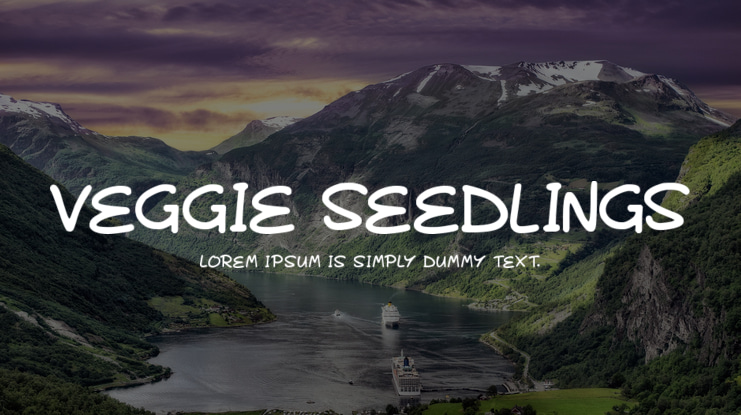 Veggie Seedlings Font Family