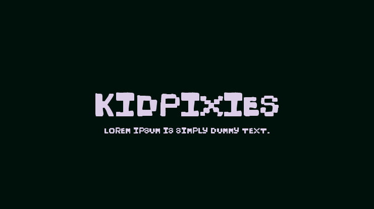 KidPixies Font