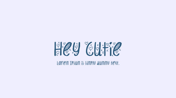 Hey Cutie Font