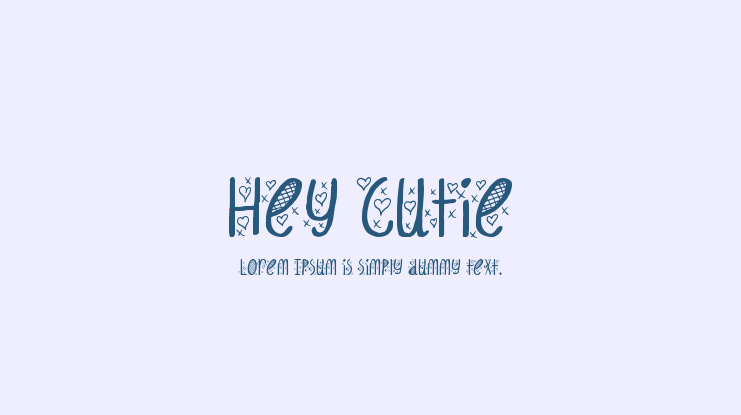 Hey Cutie Font