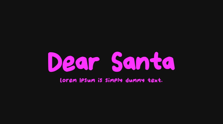 Dear Santa Font Family