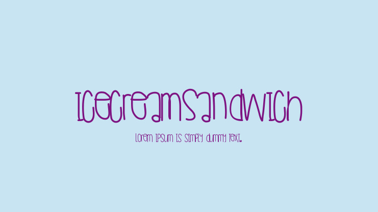 IceCreamSandwich Font