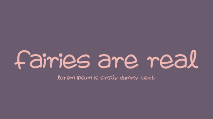Fairies Are Real Font Family
