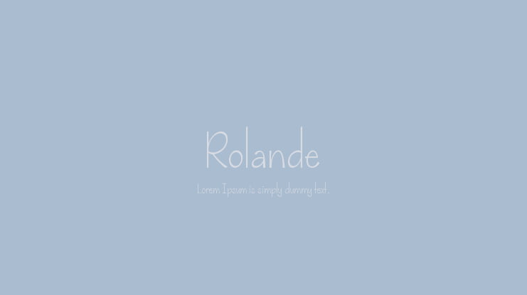 Rolande Font Family