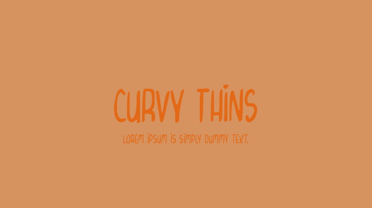 Curvy Thins Font Family