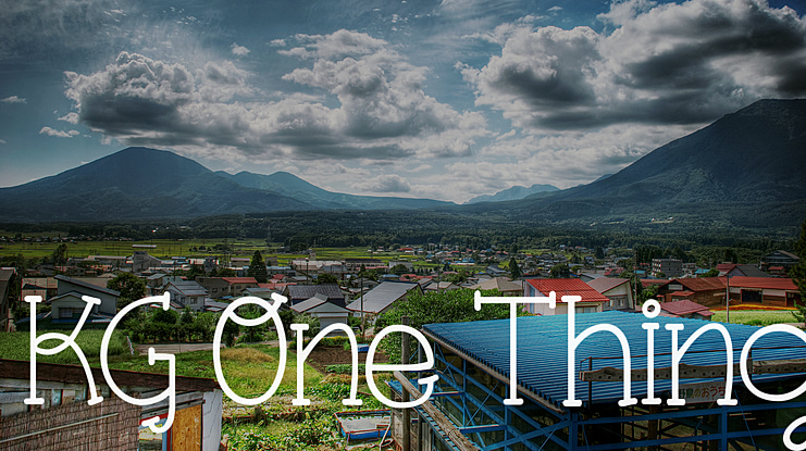 KG One Thing Font