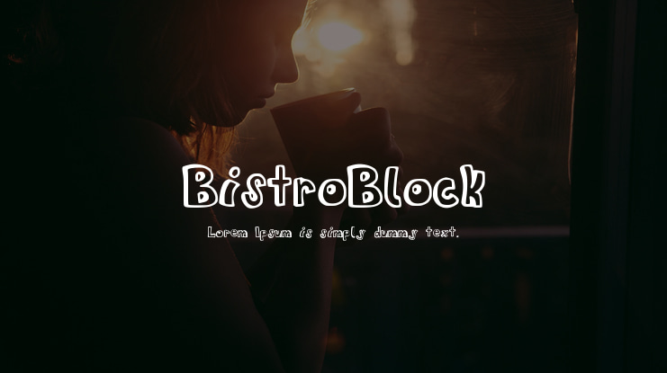 BistroBlock Font