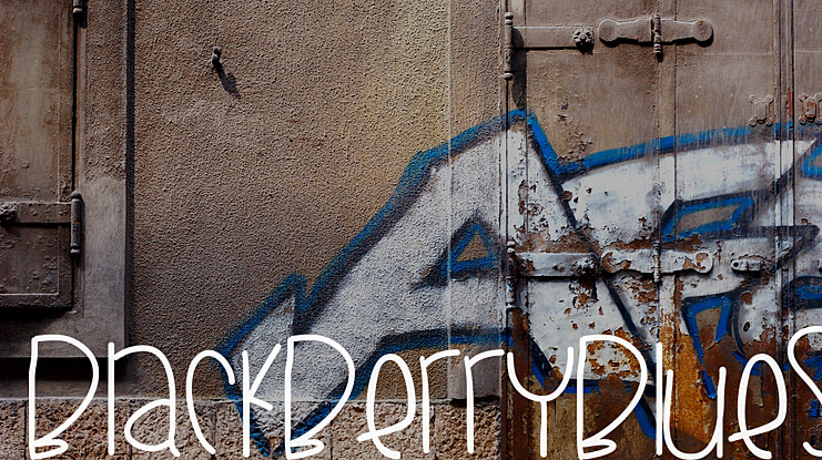 BlackberryBlues Font